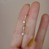 "Simple Elegance" Gold Drop Earrings