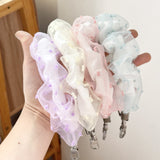 "Sheer Frills on Your Wrist" Double-Layer Organza Smartphone Wrist Strap