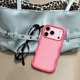 "Your oshi color in the palm of your hand" Ergonomic wave translucent iPhone case for iPhone 17, 16, 15