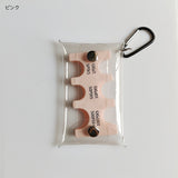 「クリアコインポーチ」PVC透明ミニ財布