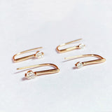 "Simple Elegance" Gold Drop Earrings
