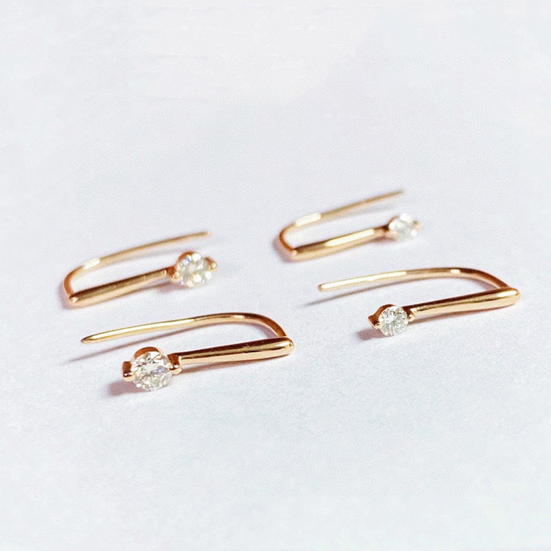 "Simple Elegance" Gold Drop Earrings