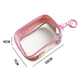 Clear mini pouch with a keychain for displaying and carrying your "oshi"