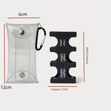 「クリアコインポーチ」PVC透明ミニ財布