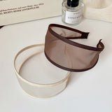 "Light and sheer around the face" Wide Mesh Headband