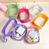 Clear mini pouch with a keychain for displaying and carrying your "oshi"