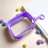 Clear mini pouch with a keychain for displaying and carrying your "oshi"