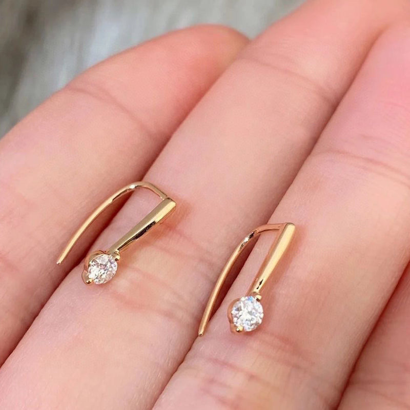 "Simple Elegance" Gold Drop Earrings