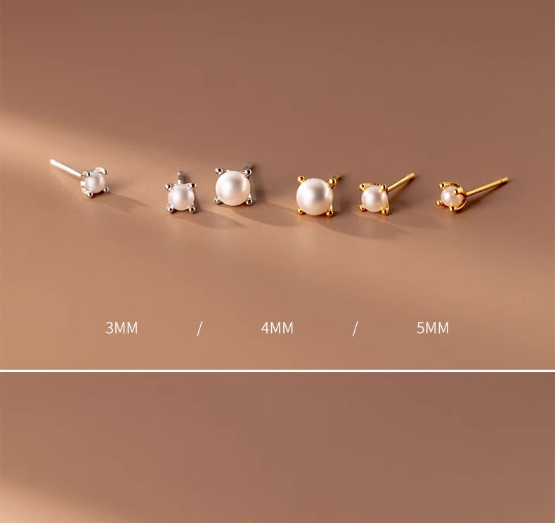 "Pure Flower" Pearl Ring Earrings
