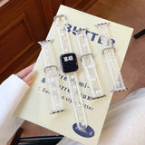 Transparent Yellow Silk Series TPU Strap for Apple Watch 11th Gen 10/9/8SE/Ultra