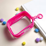Clear mini pouch with a keychain for displaying and carrying your "oshi"