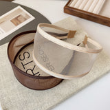 "Light and sheer around the face" Wide Mesh Headband