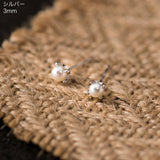 "Pure Flower" Pearl Ring Earrings