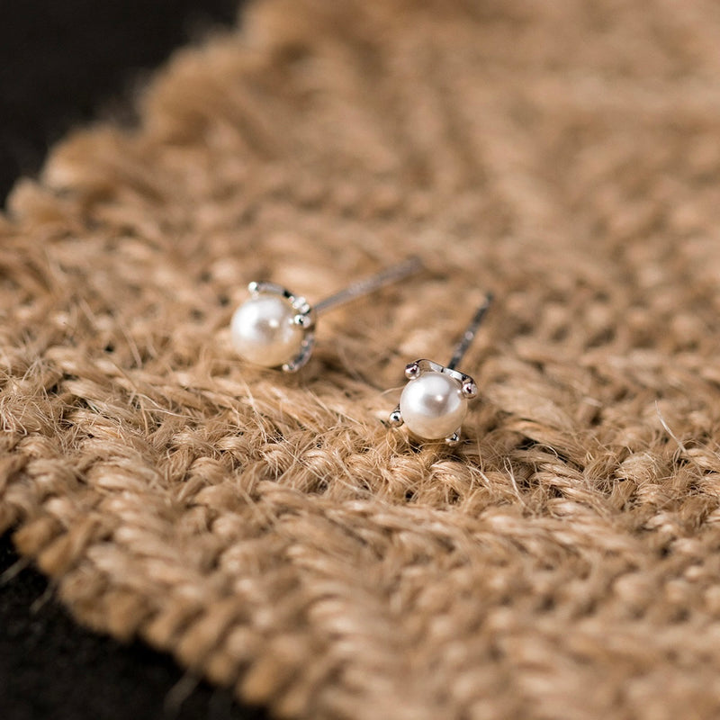 "Pure Flower" Pearl Ring Earrings