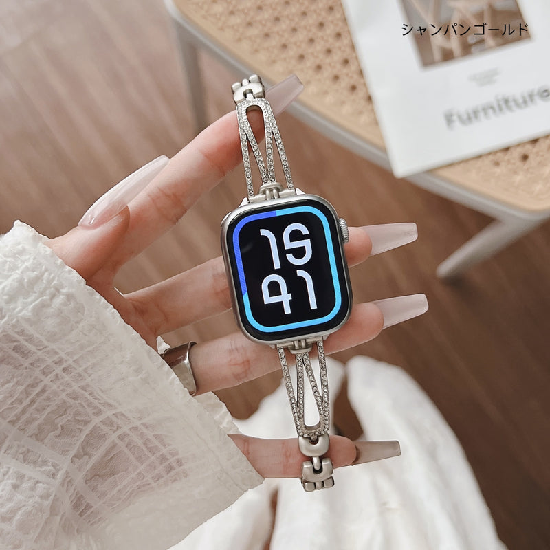 "Shining and delicate" metal Apple Watch band