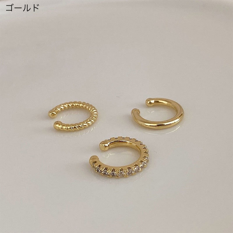 "Otona Trio" 3-piece ear cuff set