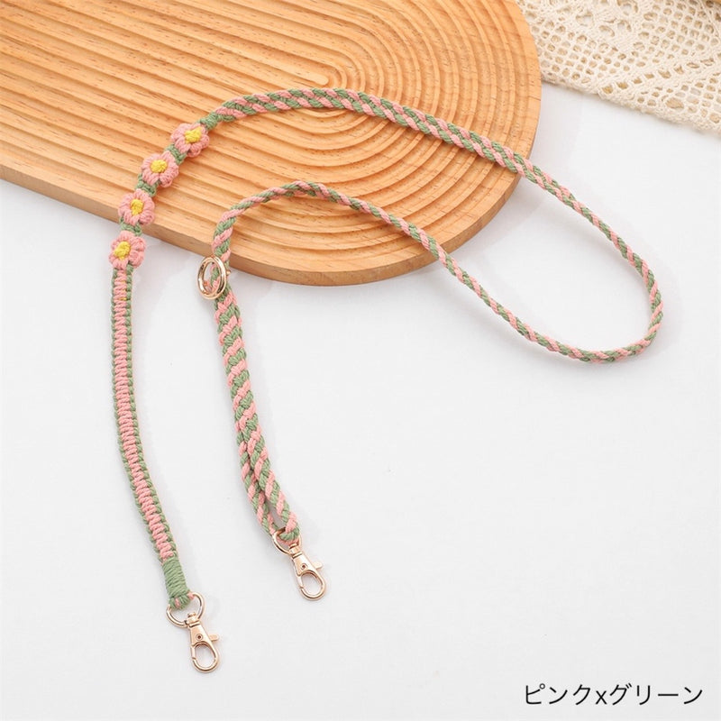 "Swaying with flowers" small flower nylon strap