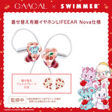 GAACAL x SWIMMER Wired Earphones with Interchangeable Covers [Red] Gingham Cherry LIFEEAR Nova Specifications