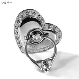 "Supporting Hearts" Heart-shaped smartphone ring stand