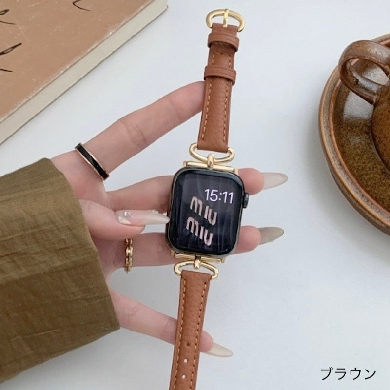 "Elegant Style" Genuine Leather Watch Band