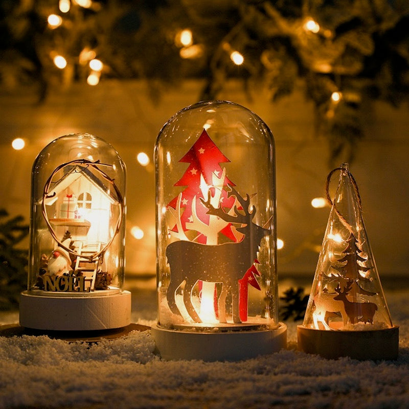 "Warm Night" Glass Dome Light