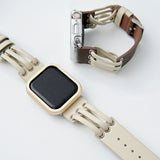 "Connected and lightweight" PU leather Apple Watch band 