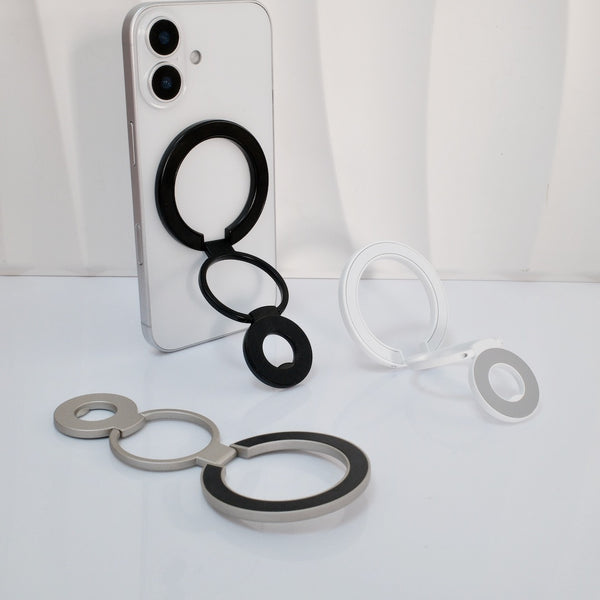 [MagSafe, 360° Rotation, Double-Sided Adsorption] Lightweight Alloy Double-Sided Magnetic Ring Stand
