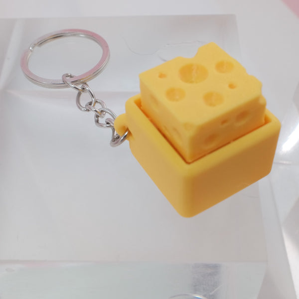 [You'll get addicted to pressing it!] Clicky Clicky Cheese Clicker Stress Relief 3D Printed