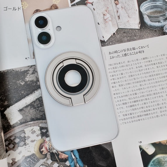 [MagSafe, 360° Rotation, Double-Sided Adsorption] Lightweight Alloy Double-Sided Magnetic Ring Stand