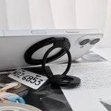 [MagSafe, 360° Rotation, Double-Sided Adsorption] Lightweight Alloy Double-Sided Magnetic Ring Stand