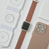 "Waterproof and magnetic" light-colored silicone band 