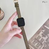 "Adult Color" Genuine Leather Apple Watch Band 