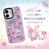 GAACAL × mezzo piano × Hello Kitty Interchangeable Smartphone Case Set [for PaleCase] MagSafe Compatible, Set Design A (Purple & Houndstooth)