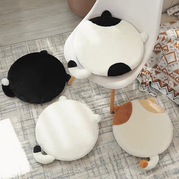 "Flat Nyanko" cat motif cushion
