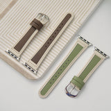 "Frame Bicolor" PU Leather Apple Watch Band 