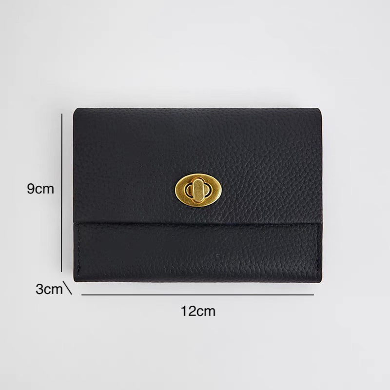 Genuine leather mini wallet for adults