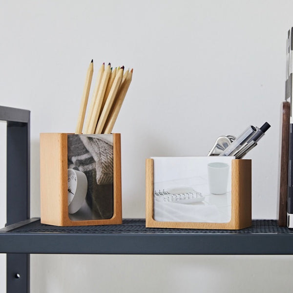 "The finishing touch" photo frame and pen stand
