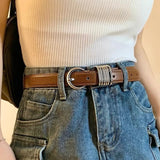 "The main supporting role" cowhide belt