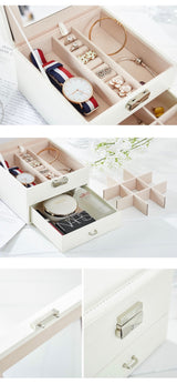 "Transformation Box" Cosmetic Storage with Mirror