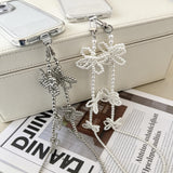 2-Way Handmade-Look Beaded Flower Chain | Simple and Cute Multi-Chain Decorated with Elegant Pearls and Rose Motifs