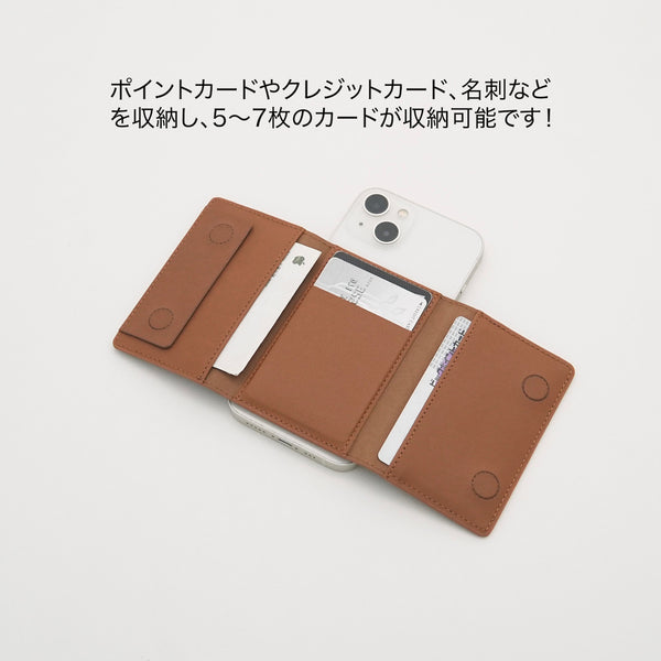 "Open and fold" multi-function card case for smartphones