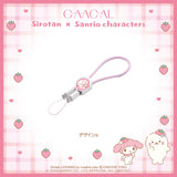 GAACAL Exclusive: Shirotan x Sanrio Characters 2-in-1 Fast Charging Cable (with Strap) - Data Transfer Compatible