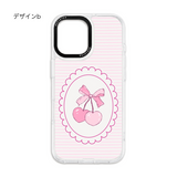 「チェリーリボン」着せ替えデザインプレート【PaleCase(パレケース)専用】