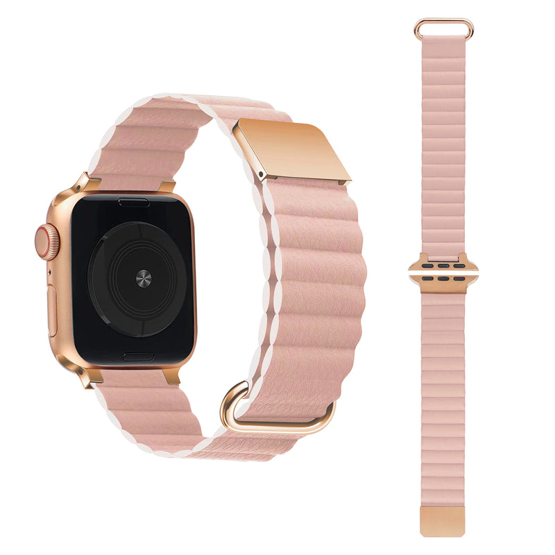 GAACAL Original New Color "Perfect Line" Magnetic PU Leather Apple Watch Band