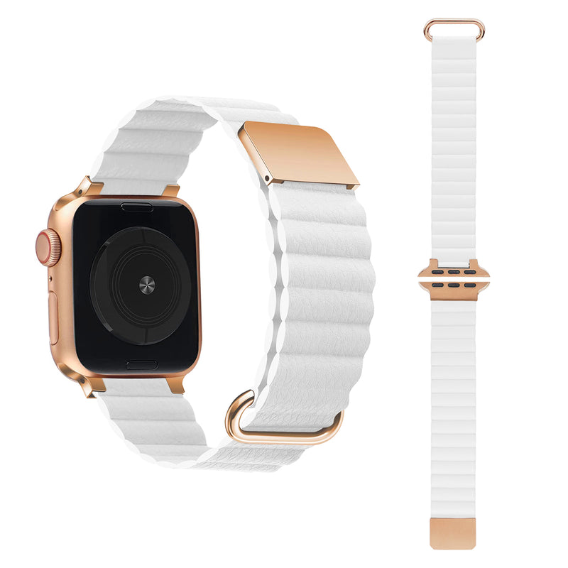 GAACAL Original New Color "Perfect Line" Magnetic PU Leather Apple Watch Band