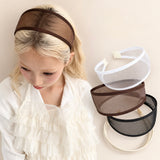 "Light and sheer around the face" Wide Mesh Headband