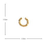 [In stock now] "Ring of Happiness" twisted ring motif ear cuff