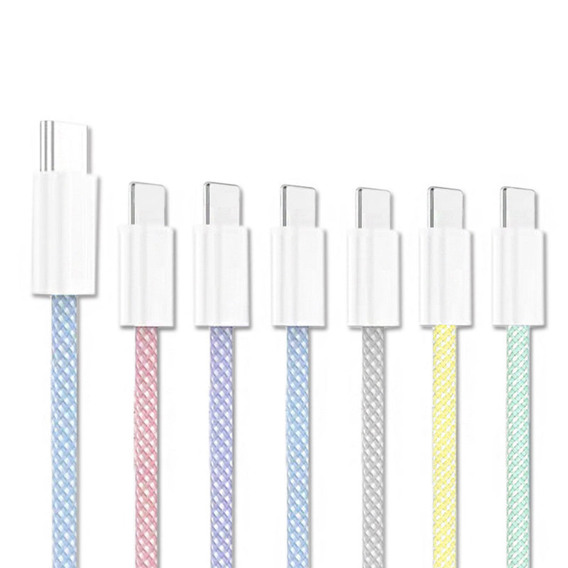 "Favorite Color Pastel" favorite color charging cable for iPhone