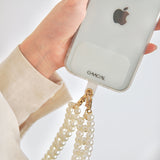 "Sling Pearl" Freshwater pearl smartphone shoulder bag