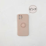 「全5色・フラットでいたい」シンプル×機能性バンカーリング付きiPhoneケース - gaacal gaacal ピンク / iPhone 12 gaacal スマホケース 「全5色・フラットでいたい」シンプル×機能性バンカーリング付きiPhoneケース